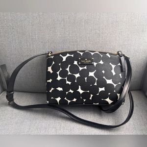NWOT Kate Spade Grove St Black Splodge Dot Crossbody Purse